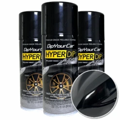 Black Emerald Metallic HyperDip -Dip Your Cars Piano Emerald 3 Pack w Swatch