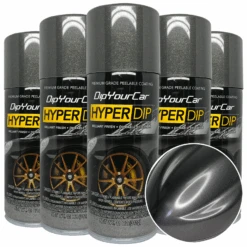 Stealth Grey HyperDip -Dip Your Cars Stealth 6 Pack w Swatch