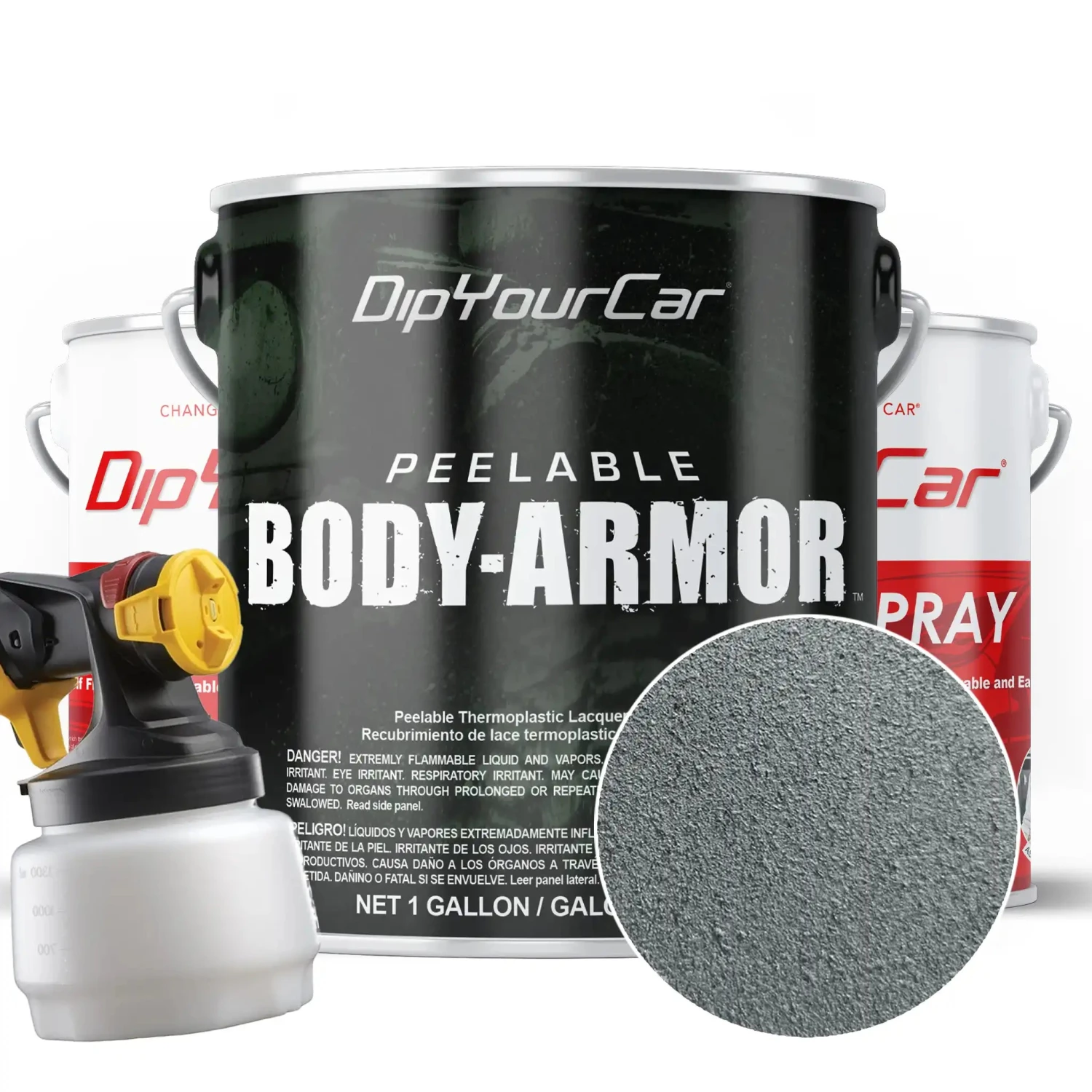 GUNMETAL GREY Peelable Body Armor Kit 3 GUNMETAL GREY Peelable Body Armor Kit
